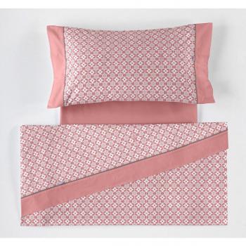ES-Tela - Juego de sábanas Estampadas Dani Color Malva
