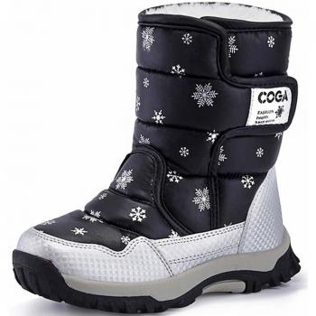 Saguaro ninos botas de nieve impermeable bota de invierno zapatos calientesnegro27 eu