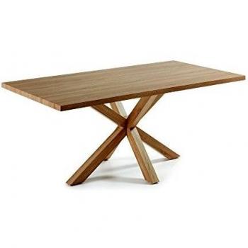 Kave home table argo plaque naturel et bois 2