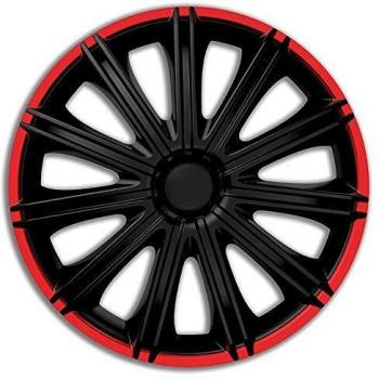 Tapacubos Negro/Rojo de 15 Pulgadas - Juego de 4 Piezas