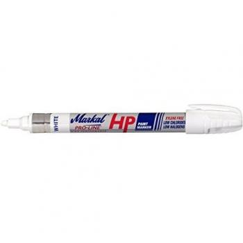 Marcador de Pintura Líquida Blanca para Superficies Aceitosas - 3 mm Markal Paint-Riter+