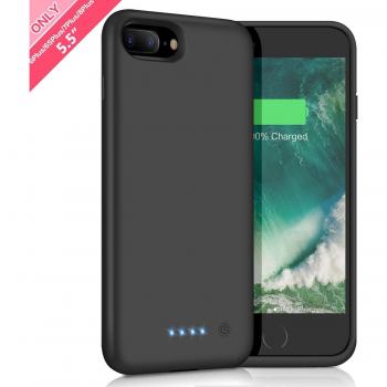 HETP Funda Bateria para iPhone 6 Plus/ 6S Plus/ 7 Plus/ 8 Plus, 8500mAh Carcasa Bateria Externa Recargable Portatil Protector Cargador Power Bank Case para Apple iPhone 6/6s/7/8 Plus