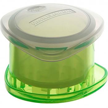 Fackelmann 45582 - Picador de Ajos Verde con Contenedor 6x8,5cm