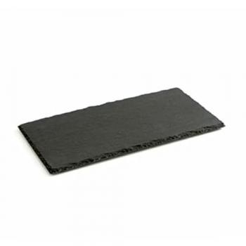 Bandeja de Cerámica Efecto Pizarra Quid Gastro Fun Negro (32 x 17 cm) (12 Unidades)