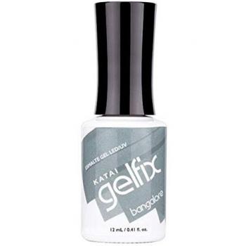 Katai Gelfix Esmalte Semipermanente en Gel UV LED Bangalore 12ml - Plateado, Fácil aplicación, Brillo Duradero, Efecto Manicura Profesional hasta por 21 días