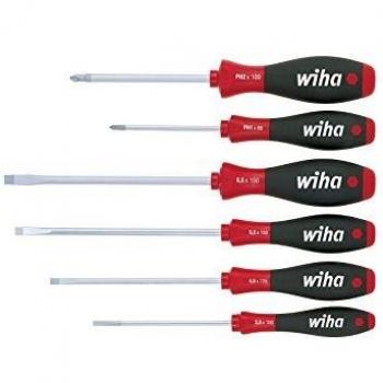 Juego de destornilladores planos Softfinish Pozidriv 6 piezas Wiha WH07153