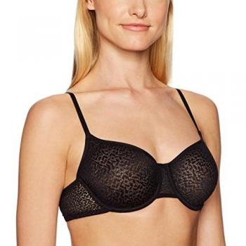 DKNY Women's Modern Lace Unlined Demi Bra, Black, 34C