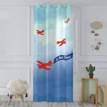 Cortina Avión 140x265 cm Multi, 100% Algodón, Calidad 150