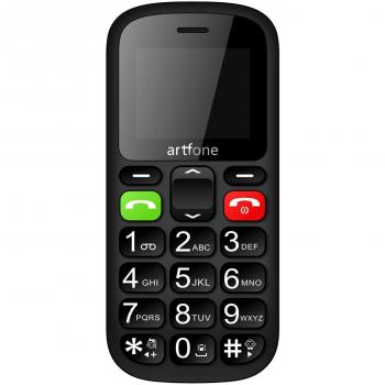 artfone Teléfonos Móviles para Mayores Mayores con SOS botón,Fácil de Usar Celular para Ancianos con Negro