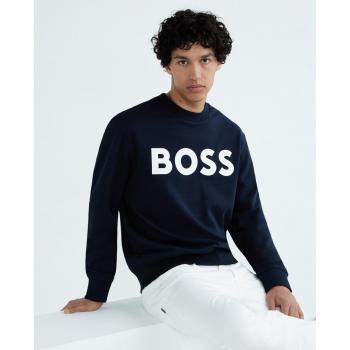 Boss Men's Blue Crew Neck Sweatshirt - WeBasicCrew 10244192 L