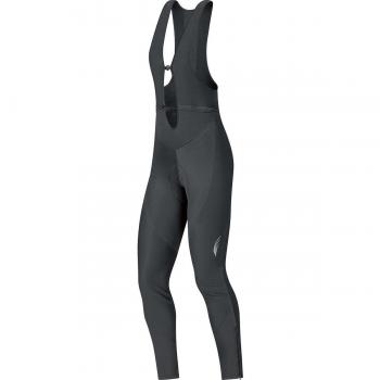 Gore Bike Wear +Element Lady Windstopper Soft Shell - Culote con tirantes para mujer, color negro, talla 40