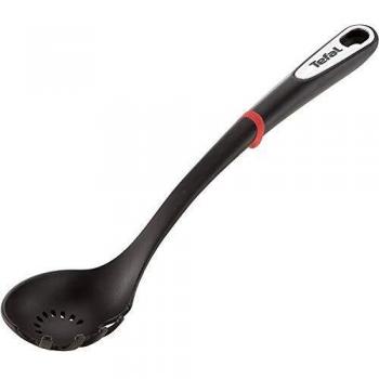 Tefal Cuchara de pasta Ingenio - Cuchara de pasta, Plastico resistente y duradero, sin BPA, termoresistente hasta 230 grados de temperatura, apto lavavajillas, rojo/negro