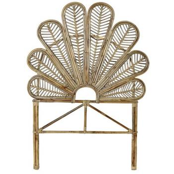 Cabecero de Cama DKD Home Decor Natural Ratán (90 x 4 x 128 cm)