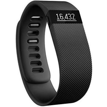 Fitbit Charge Pulsera de Actividad física + sueño inalámbrica, Unisex, Negro, L