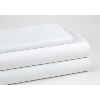 Juego de sábanas de algodón orgánico blanco