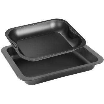 Set de 2 bandejas para horno rectangulares Zenker Special Cooking - 37 x 27 cm y 28 x 23 cm