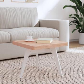 Tablero de mesa cuadrado de madera maciza de haya 50x50x4 cm Marrón