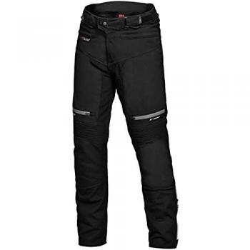 iXS Pantalones de Moto Puerto-ST Negros - Pantalones Textiles para Motocicletas, color negro, con características de resistencia al desgaste, impermeabilidad, transpirabilidad y protección CE en rodillas