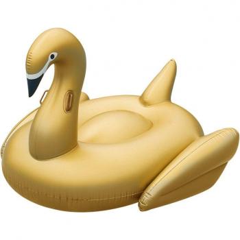 Flotador gigante con forma de cisne DAM de 160x150 cm en color oro