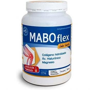 MABOflex Colágeno Hidrolizado Sabor Vainilla con Ácido Hialurónico, Magnesio y Vitaminas B1, B2, B6, C - 375g