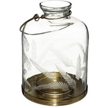 Farolillo Wonder de vidrio cincelado H17 cm - Atmosphera