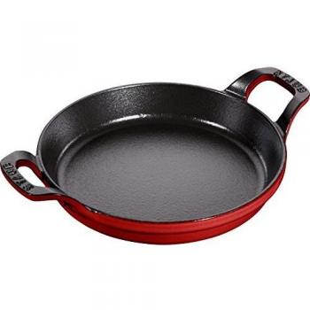 STAUB Fuente Redonda apilable, Hierro Fundido, Rojo Cereza, 20 cm
