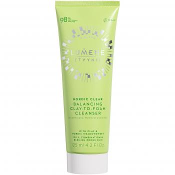 Lumene Nordic Clear Balancing Clay-to-Foam Cleanser for Oily and Problematic Skin 125 ml