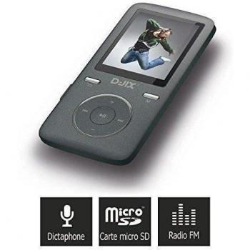 D-Jix D 1814 - Reproductor digital con tarjeta de memoria MP3 OLED