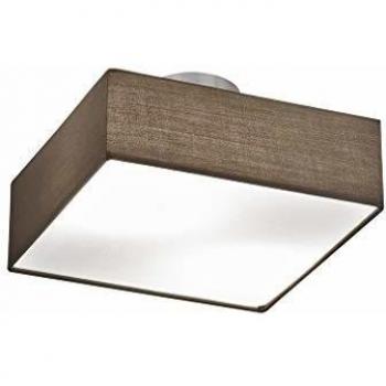 Trio 603800214 - Plafón LED cuadrado, IP20, E14, 60 W, 230 V, color marron