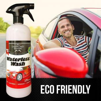 Limpiador y cera de coche sin agua de Diamond Shine System, 1 litro.