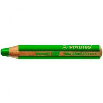 STABILO woody 3 en 1 Verde 1 pieza