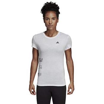 adidas Three Stripe T T-Shirt, Mujer, White, XL