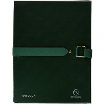 Exacompta 22007E - Carpeta con lomo extensible, color verde