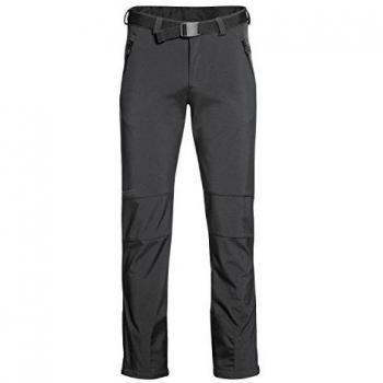 Maier Sports Men's Tech Softshell Pants - Black, Size 48, Windproof and Stretchable
