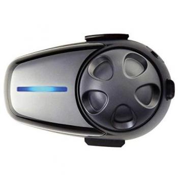 Intercomunicador Bluetooth Sena SMH10 - Plateado, sistema de comunicación para motocicletas, incluye un tamaño único