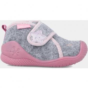 Zapatillas de casa cerradas de bebé niña con cierre autoadhesivo y suela antideslizante