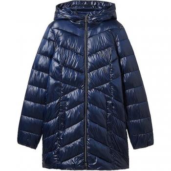 Tom Tailor Abrigo Plumífero Ligero con Capucha Azul para Mujer