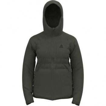 Chaqueta con capucha Odlo Ascent S-Thermic verde bosque mujer - S
