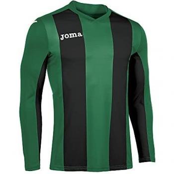 Joma Pisa Camiseta de Juego Manga Larga, Hombre, Verde-Negro, 2XL-3XL