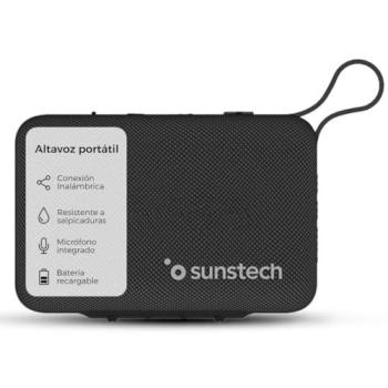 Auriculares Inalámbricos TWS Sunstech Wavepods One - Estuche de Carga USB-C, Diseño Ergonómico, Micrófono Manos Libres, Autonomía 4.5h - Color Negro