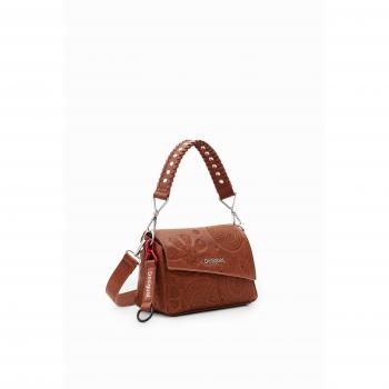 Desigual Women's Dejavu Phuket Mini Shoulder Bag, Brown, Size: ONE SIZE