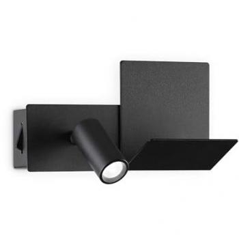 KOMODO-1 Luz de lectura LED negra, interruptor incorporado, 4.5 W, 3000 K, no regulable - Ideal Lux