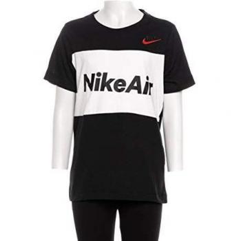 NIKE B NSW Air tee SS Camiseta de Manga Corta, Niños, Black/White, L