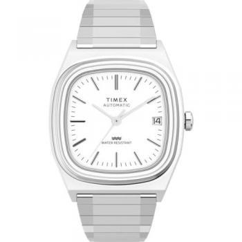 Timex Silver-Tone Automatic Men's Watch - Stainless Steel and Acrylic