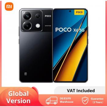 Xiaomi POCO X6 5G Smartphone NFC 8GB/256GB Pantalla AMOLED 6.67 Resolución 1.5K Tasa de refresco 120Hz Procesador Snapdragon 7s Gen 2 Cámara