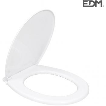 Tapa de inodoro básica blanca con tornillos - EDM