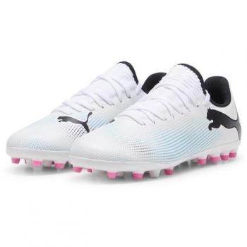 Botas de fútbol Puma Future 7 Play MG Infantil Blanco