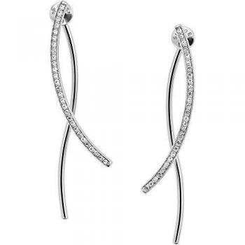 Skagen SKJ1143040 - Pendientes colgantes para Mujer, Plateado