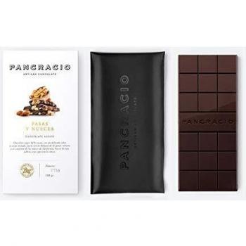 Pancracio, Tableta Chocolate Negro con Pasas y Nueces 100g