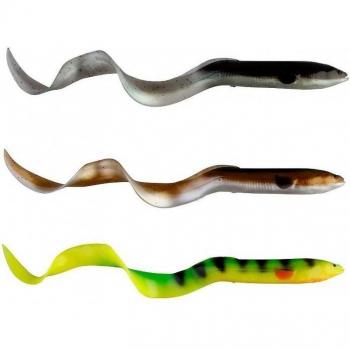 Savage Gear LB Real Eel - Perla Olivo, 15cm